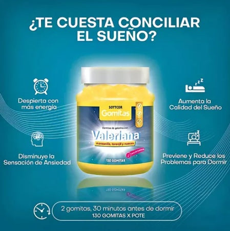 Gomitas de valeriana para un sueño natural, reparador y profundo