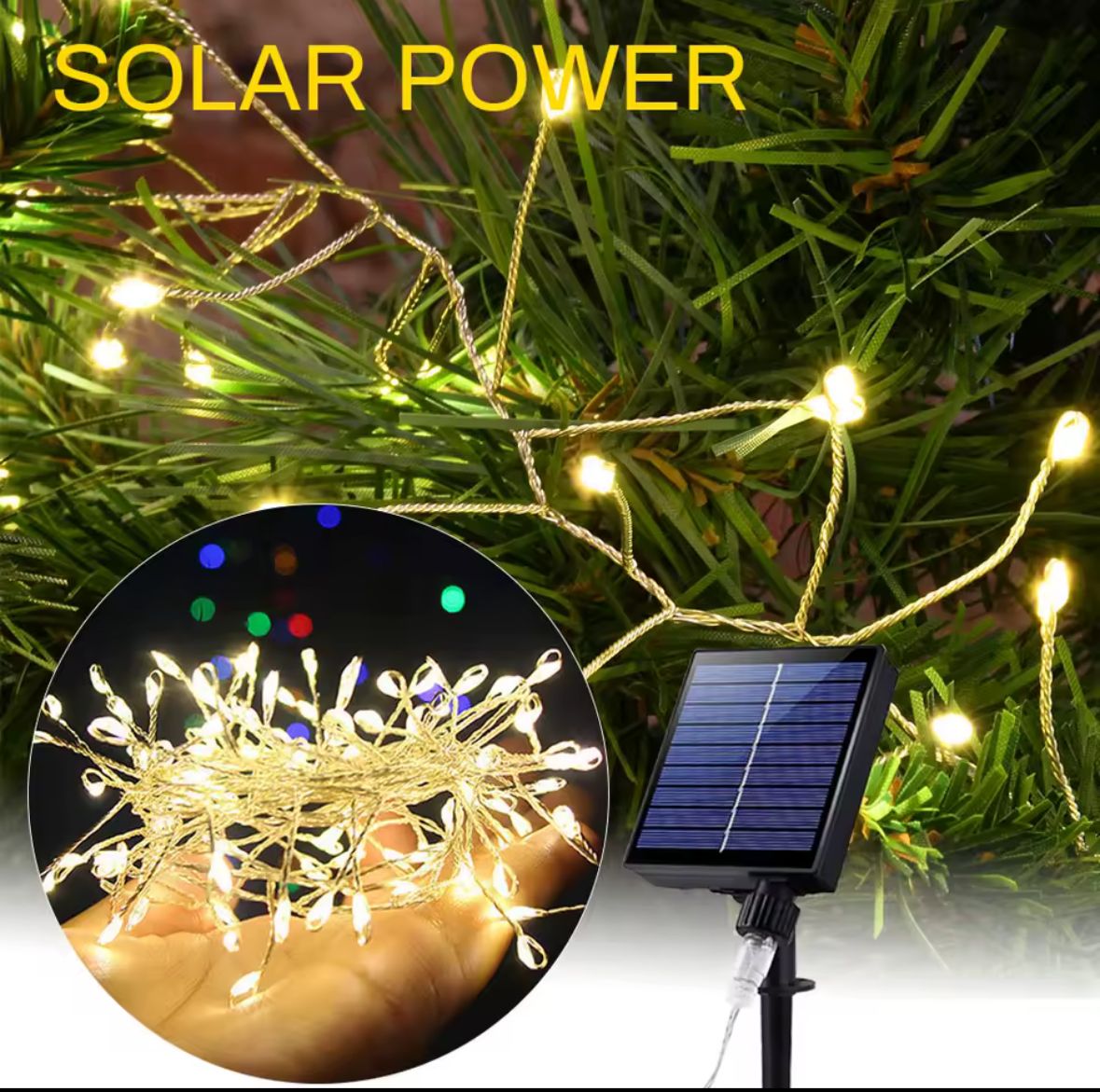 Luces Led con Panel Solar Smart