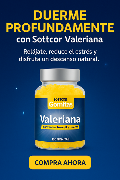 Gomitas de valeriana para un sueño natural, reparador y profundo