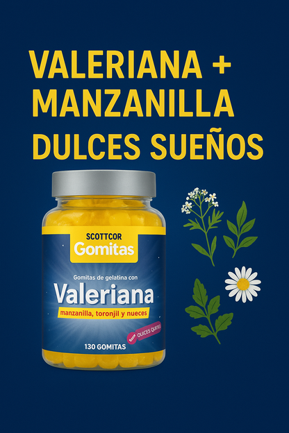 Gomitas de valeriana para un sueño natural, reparador y profundo