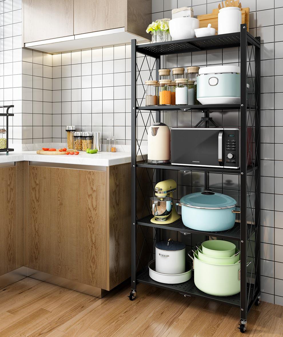 ESTANTE DE ALMACENAMIENTO PLEGABLE 5 NIVELES