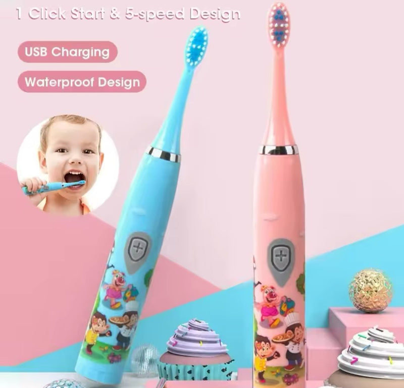 CEPILLO ELECTRICO PARA NIÑOS + REPUESTOS