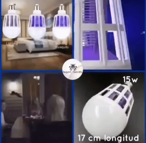 Foco ahorrador mata mosquitos