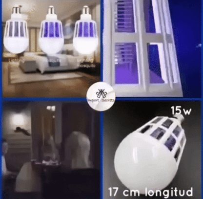 Foco ahorrador mata mosquitos