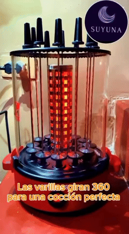 Maquina Exhibidora para Hacer Anticuchos y Brochetas